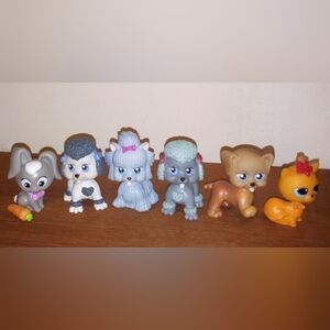 Lot Of 6 Assorted Barbie Pets Puppies Bunny Kitty Christmas Stocking Stuffers